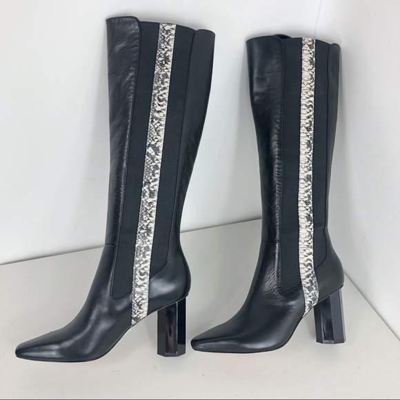 Donald Pliner Knee High Black Boots Size 6.5 - Picture 5 of 8